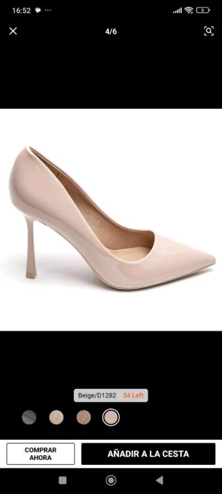 Zapatos de tacón nude talla 38