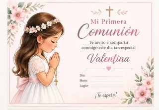 Invitaciones de Boda, Primera comunión, babyshower