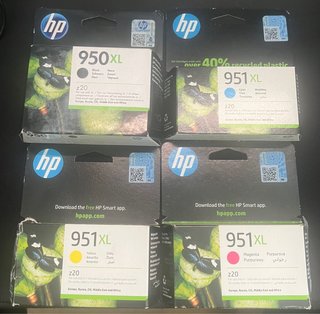 Kit HP 950XL y 951XL Cartuchos de Tinta