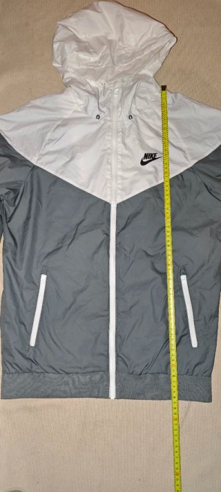 Chaqueta Nike original Blanca y Gris (Talla  XS)