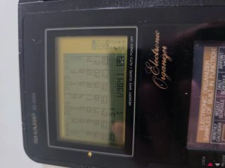 Organizador Electrónico Sharp IQ-7000 Vintage