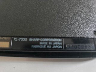 Organizador Electrónico Sharp IQ-7000 Vintage