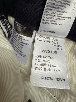2 Pantalones Dockers Azul y Beige Talla 30W 30L