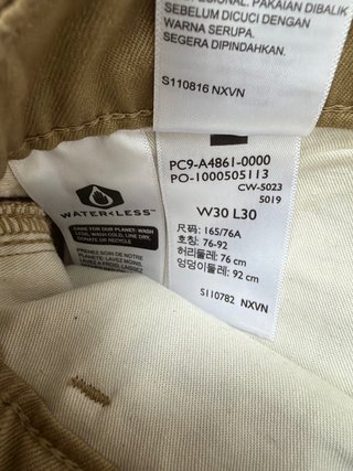 2 Pantalones Dockers Azul y Beige Talla 30W 30L