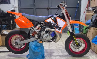 KTM 65 pasada a Supermotard