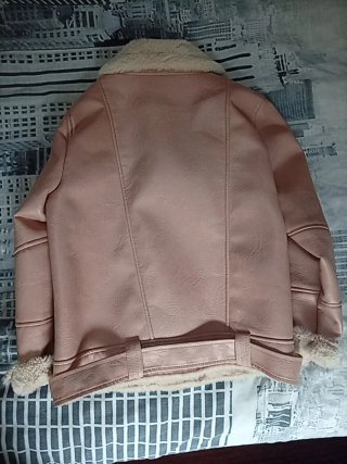 Cazadora estilo aviador rosa 11, 12 años