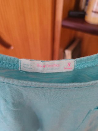Camiseta de tirantes Bershka turquesa