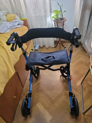 Andador para ancianos azul