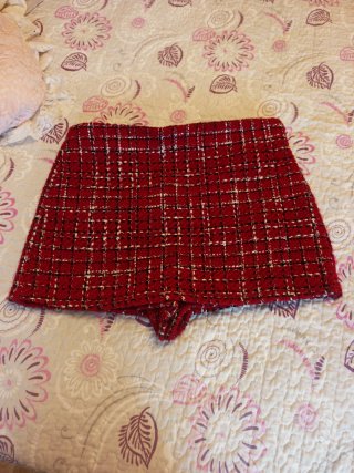 Falda pantalón tweed Zara cuadros M