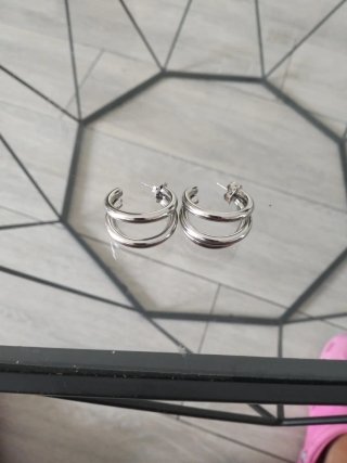 Pendientes Aro Doble Parfois Plata