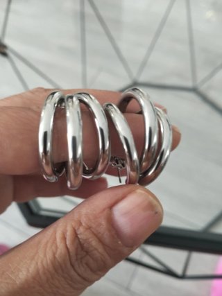 Pendientes Aro Doble Parfois Plata