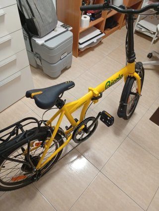 Bicicleta Plegable Moma Bikes Amarilla