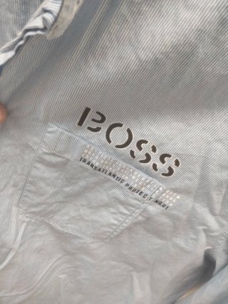 Camisa Hugo Boss Azul