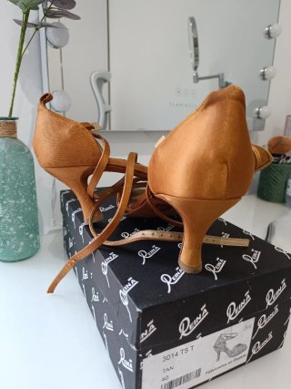 Zapatos de baile Reina dorados talla 40