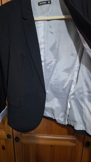 Americana/blazer negra Stradivarius