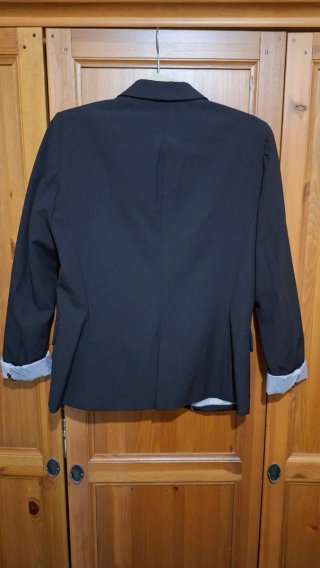 Americana/blazer negra Stradivarius