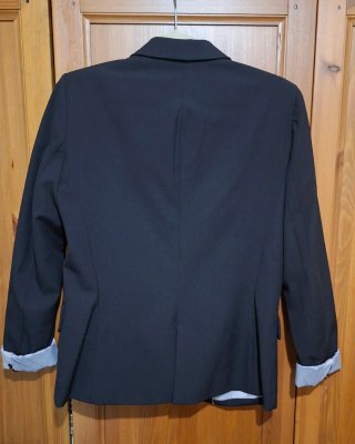 Americana/blazer negra Stradivarius