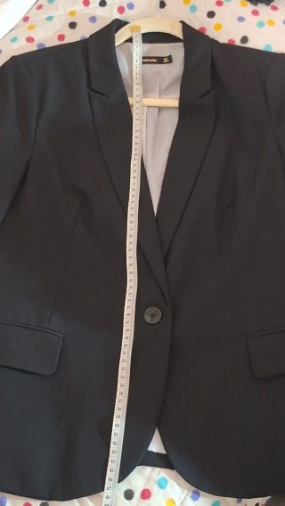 Americana/blazer negra Stradivarius