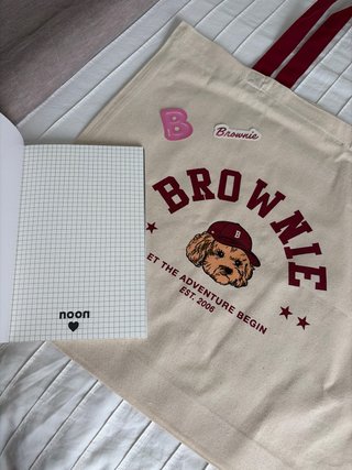 Bolsa Brownie con libreta y pegatinas