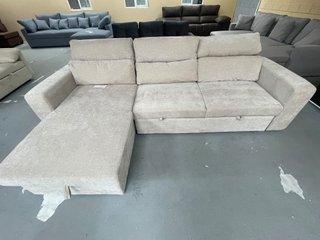 Sofá Cama Chaise Longue Beige