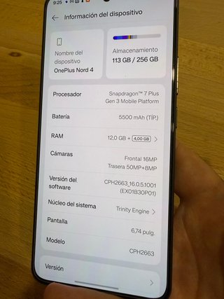 OnePlus Nord 4 12/256GB + funda y caja