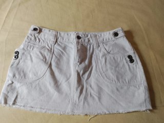 Falda Vaquera Blanca