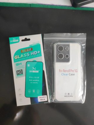 Pack Funda y Cristal OPPO Reno 8 Pro.