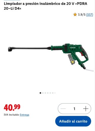 Limpiadora a presión Lidl