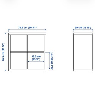 Estantería modular negra 4 cubos