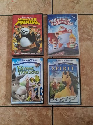 Lote 4 Películas DVD Dreamworks (Español)