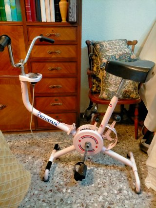Bicicleta Estática Cyclostatic Rosa. G.A.C