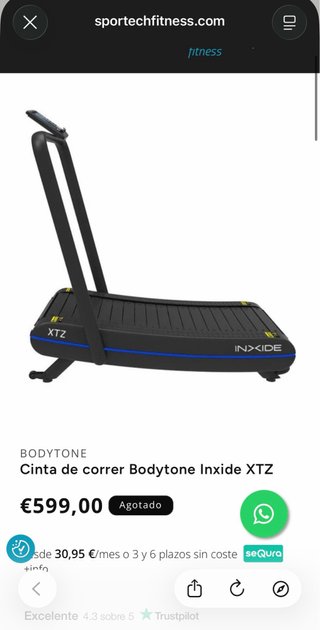 Cinta de correr Bodytone Inxide XTZ