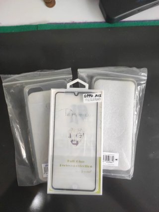Funda y Cristal Templado para OPPO A15