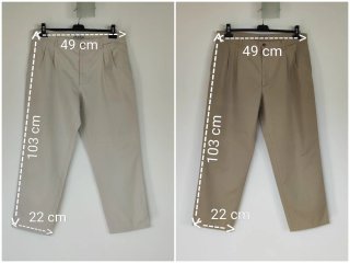 Lote 2 pantalones pinzas Dustin Talla 50