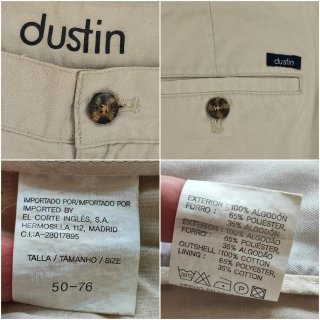 Lote 2 pantalones pinzas Dustin Talla 50