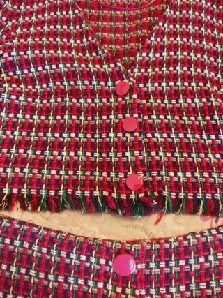 Conjunto Zara Falda y Chaqueta Tweed Talla S