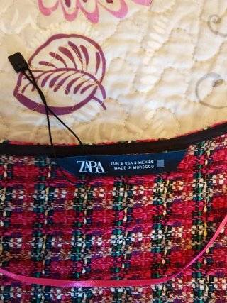 Conjunto Zara Falda y Chaqueta Tweed Talla S