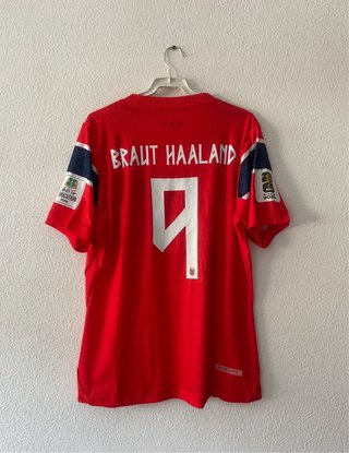 Camiseta Fútbol Noruega Haaland mundial