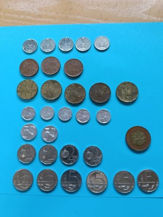 Lote de 30 Monedas de la República Checa