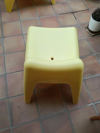 Sillón Playero de Plástico Amarillo