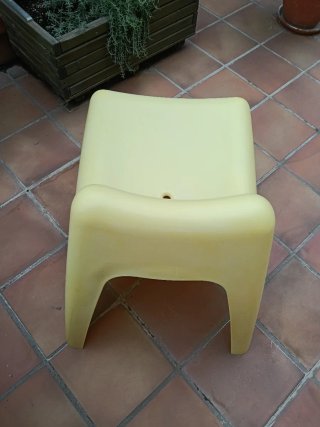 Sillón Playero de Plástico Amarillo