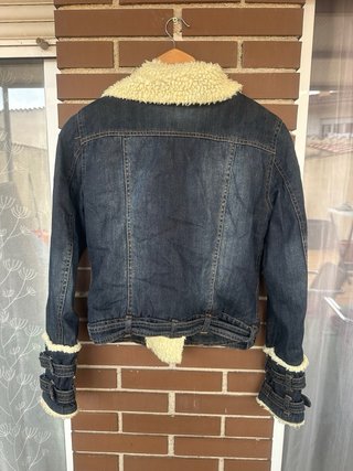 Chaqueta Vaquera con Borreguito Mango