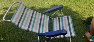 Sillas de camping y piscina multicolor
