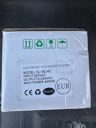 Variador de Voltaje y Velocidad 10A