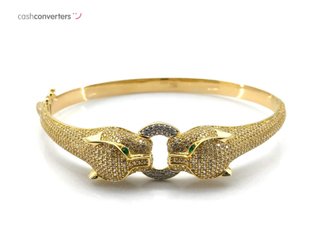 pulsera oro 18k con piedra con circonita