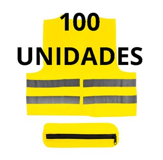 100 Chalecos Reflectantes con Estuche