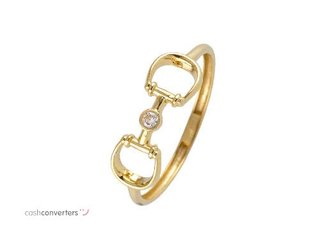 anillo oro 18k con piedra con circonita