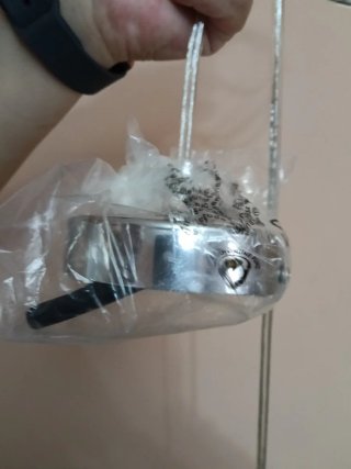 Lámpara colgante cristal y metal