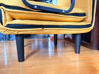 Sillón Cama Individual Amarillo