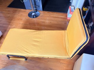Sillón Cama Individual Amarillo